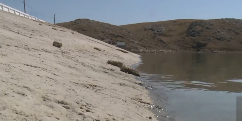 Уровень воды в водоёмах Шымкента достиг рекордного минимума