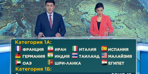 В Казахстане изменился список неблагополучных стран по коронавирусу