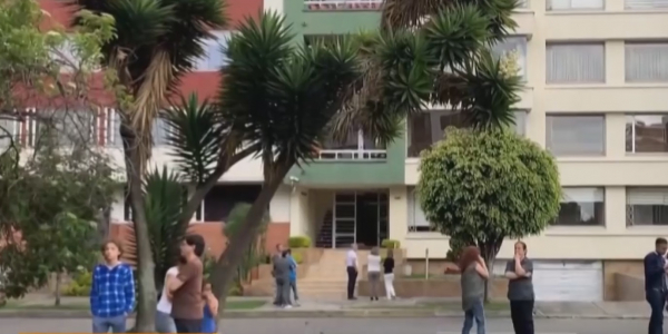 Сильное землетрясение произошло в Колумбии