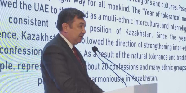 Дархан Қыдырәлі Әбу-Дабиде өтіп жатқан форумда сөз сөйледі