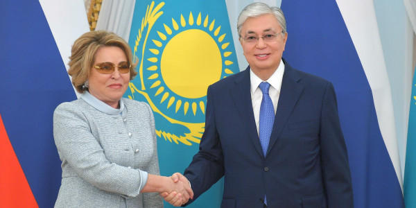 Қ. Тоқаев пен В. Матвиенко мемлекетаралық одақтастықты нығайту жолдарын талқылады