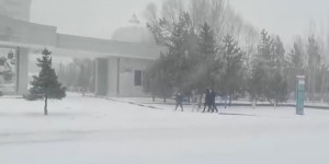 38 миллиметров снега выпало в Астане за три дня
