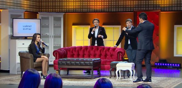 Жанар Дұғалова мен Нұржан Керменбаев крокодил ойнады