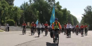 Велопробег состоялся в Алматинской области