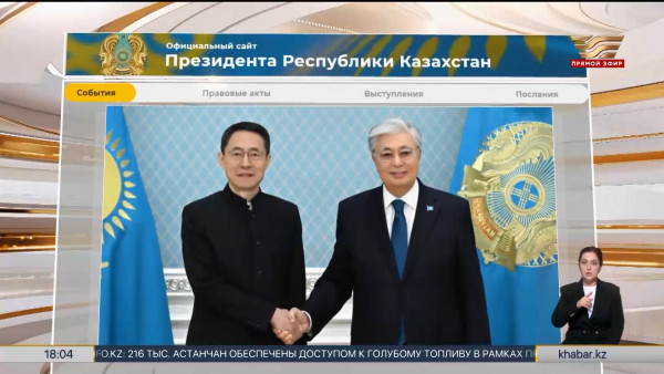 Президент принял вновь назначенного посла КНР в Казахстане Хань Чуньлиня