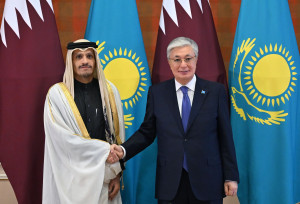 Президент РК провел переговоры с Премьер-министром – министром иностранных дел Катара