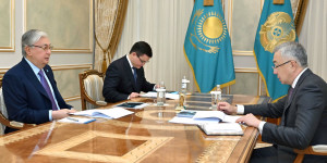 Глава государства принял заместителя Премьер-министра Серика Жумангарина
