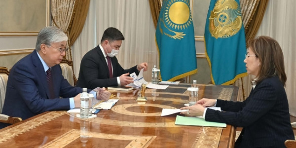 Президент Қаржы нарығын реттеу және дамыту агенттігінің төрағасы Мәдина Әбілқасымованы қабылдады