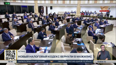 Новый налоговый кодекс вернули в Мажилис