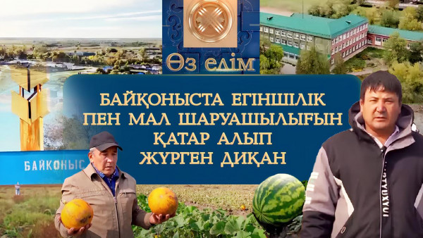 Байқоныста егіншілік пен мал шаруашылығын қатар алып жүрген диқан | Өз елім