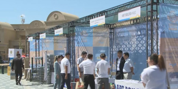 Түркістанда отандық тауар өндірушілердің үздік өнімдері ұсынылды