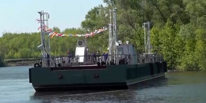 Судно «Абай» спущено на воду в Уральске