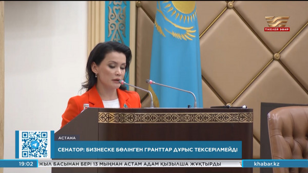 Сенатор: Бизнеске бөлінген гранттар дұрыс тексерілмейді