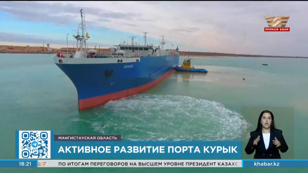 2,3 млн тонн груза планируют перевезти через порт Курык в 2024 году