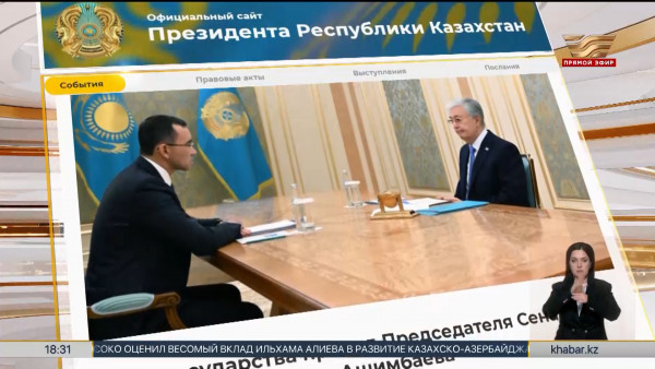 Глава государства принял Председателя Сената