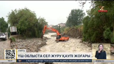 Елдің үш бірдей өңірінде сел жүру қаупі жарияланды