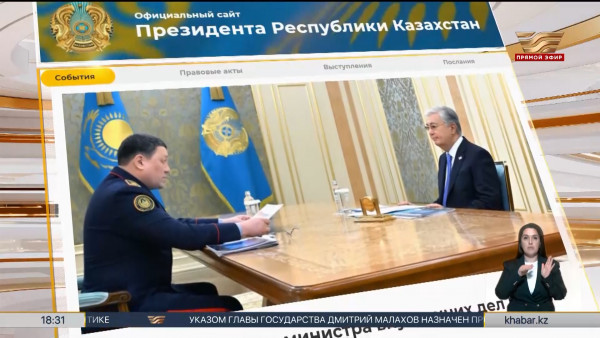 Глава МВД доложил Президенту о криминогенной обстановке в стране