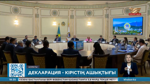 Жалпыға бірдей декларациялау кіріс пен шығысты ашық көрсетеді