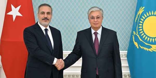 К. Токаев принял министра иностранных дел Турции Хакана Фидана