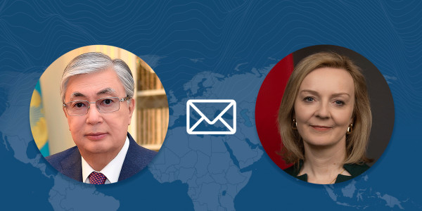 Президент РК отправил поздравительную телеграмму новому Премьер-министру Великобритании