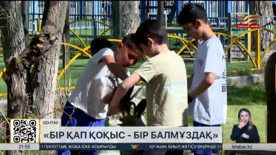 Кентауда «Бір қап қоқыс – бір балмұздақ» акциясы өтті