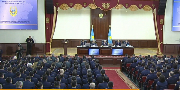 Мемлекет басшысы ҚР Ішкі істер министрлігінің кеңейтілген алқа отырысына қатысты