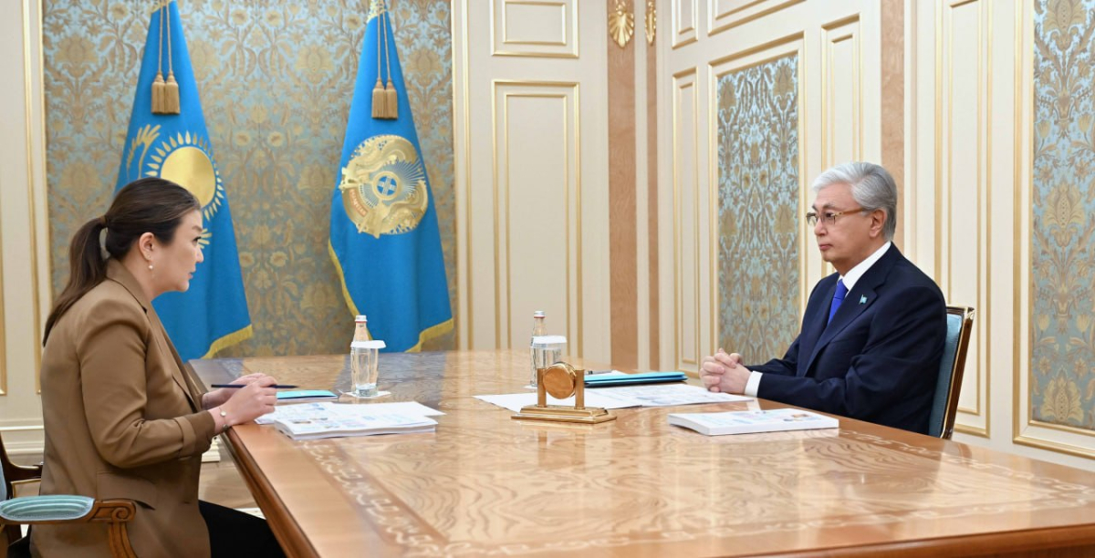 Президент  принял Уполномоченного по правам ребенка Динару Закиеву
