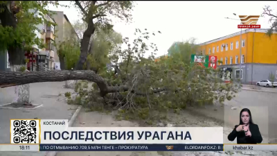 Последствия природной стихии устраняют в Костанае