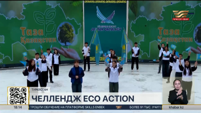 Студенты колледжей Туркестана вышли на субботник