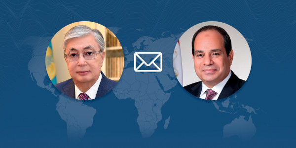 Глава государства направил поздравительную телеграмму Президенту Египта