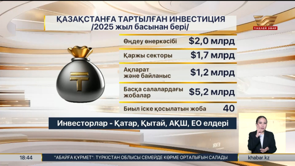 Жыл соңына дейін 40 инвестициялық жоба іске қосылады