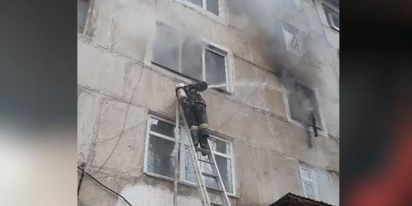 Жамбыл облысында өрт салдарынан зардап шеккен отбасына үш бөлмелі пәтер берілді