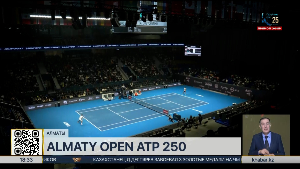 Международный турнир ATP 250 Almaty Open проходит Алматы