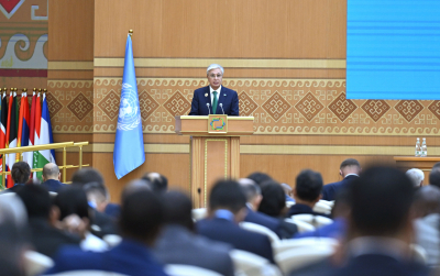 Президент Түрікменстандағы БҰҰ конференциясында сөз сөйледі
