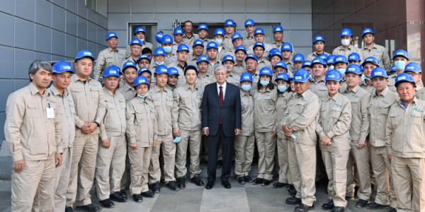 Президент Шымкент мұнай өңдеу зауытының өндірістік қуатымен танысты