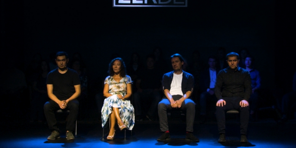 Расул Болатканулы, Дана Джарлыгапова, Валерий Володин, Рустам Хисамидинов. Интеллектуальное шоу &laquo;Зерде&raquo;