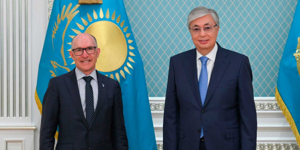 Қасым Жомарт Тоқаев Роберт Флойд пен Андревас Эбиді қабылдады