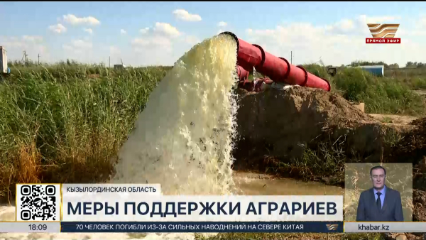 Кызылординская область получит недостающий объём поливной воды
