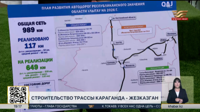 Началось строительство трассы Караганда–Жезказган