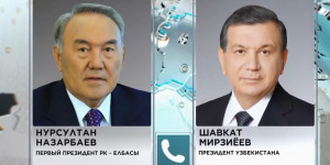 Состоялся телефонный разговор Н. Назарбаева и Ш. Мирзиёева