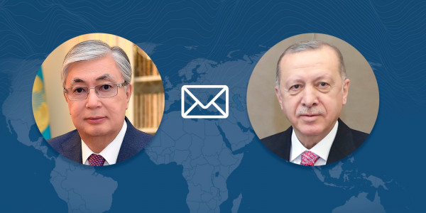 Тоқаевтың атына Түркия Президенті Режеп Таийп Ердоғанның алғыс хаты келіп түсті