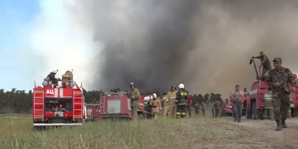 Тушение пожара в области Абай продолжается в трех направлениях