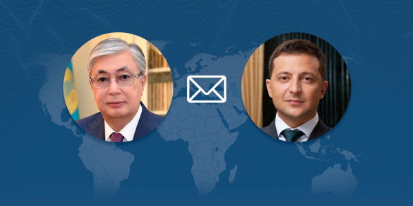 Глава государства направил телеграмму Президенту Украины Владимиру Зеленскому