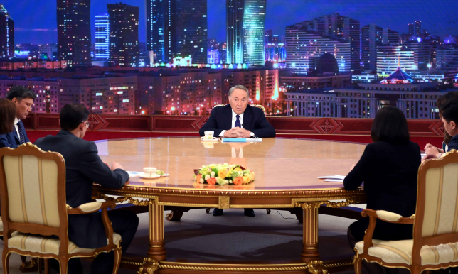 Мемлекет басшысы Нұрсұлтан Назарбаевтың республикалық БАҚ өкілдерімен сұхбаты