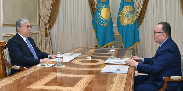 Глава государства принял председателя правления АО &laquo;Казахтелеком&raquo; Куанышбека Есекеева