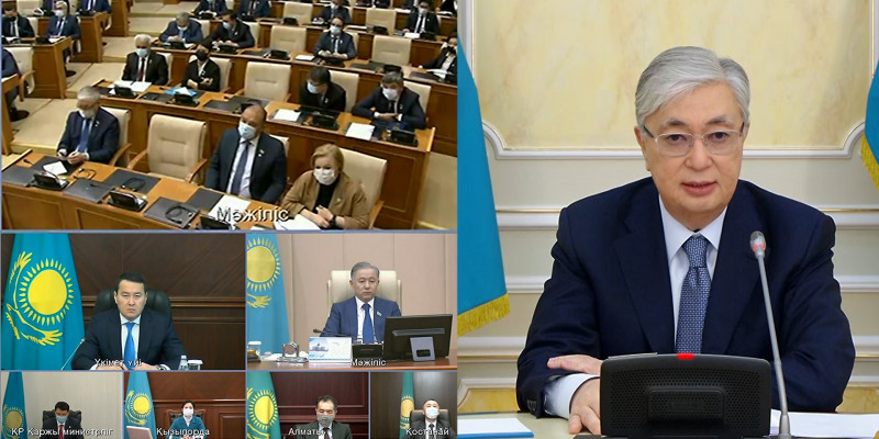 Выступление Главы государства К. К. Токаева на заседании Мажилиса Парламента РК