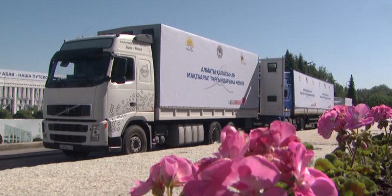 В Туркестанскую область отправили 70 тонн гуманитарного груза