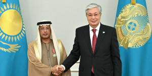 Президент принял посла ОАЭ в Казахстане
