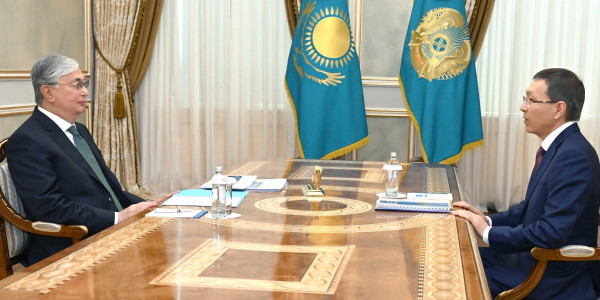 Тоқаев Орталық сайлау комиссиясының төрағасы Нұрлан Әбдіровті қабылдады
