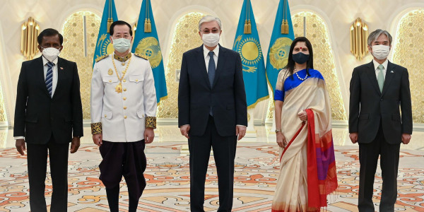 ҚР Президенті бірқатар мемлекеттің елшілерінен сенім грамоталарын қабылдады